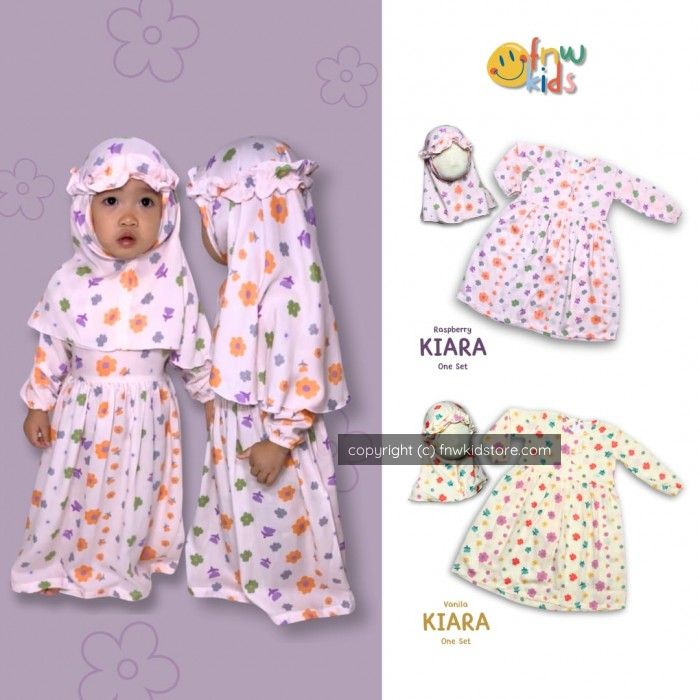 Baju muslimah hijab untuk anak Hijab Raspberry