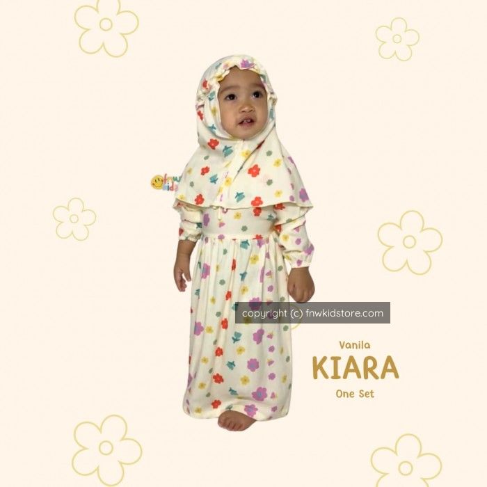 Baju muslimah hijab untuk anak Kiara Vanilla